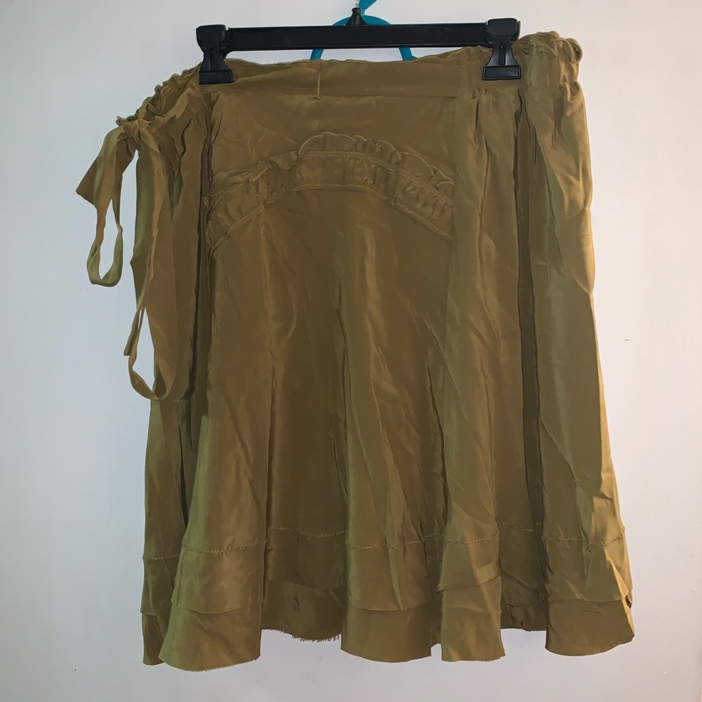 BCBGMaxAzria Silk Ruffle Skirt
